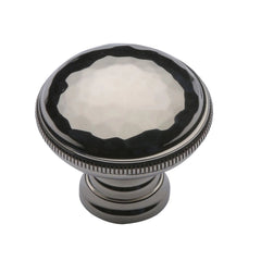 1-1/4''  Hammered Cabinet Knob, Polished Nickel