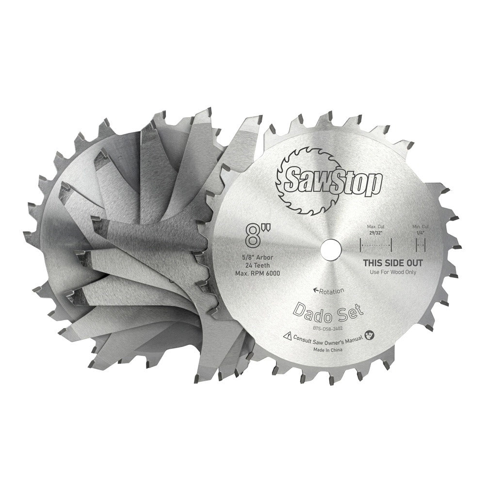 SawStop 8'' Premium Dado Set with Systainer