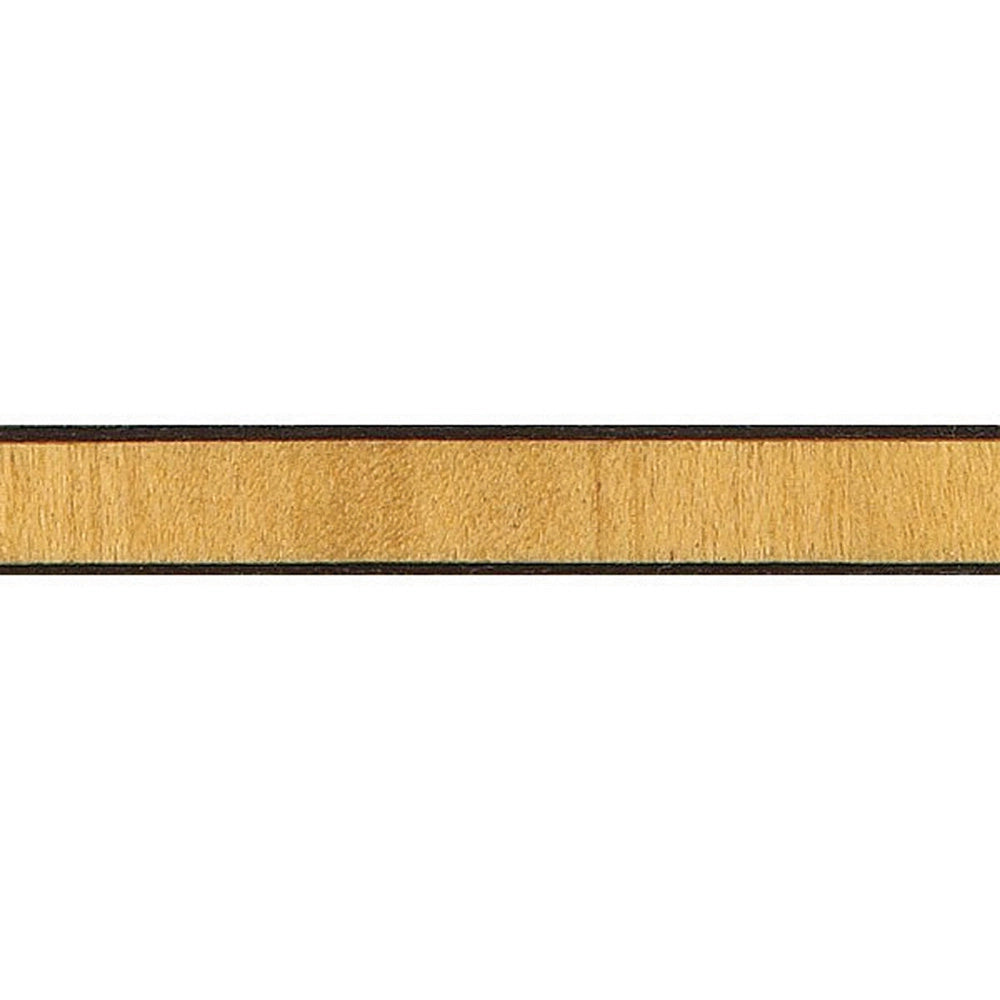 Black Maple Pauamarillo Striped Inlay Banding, 3/8'' W