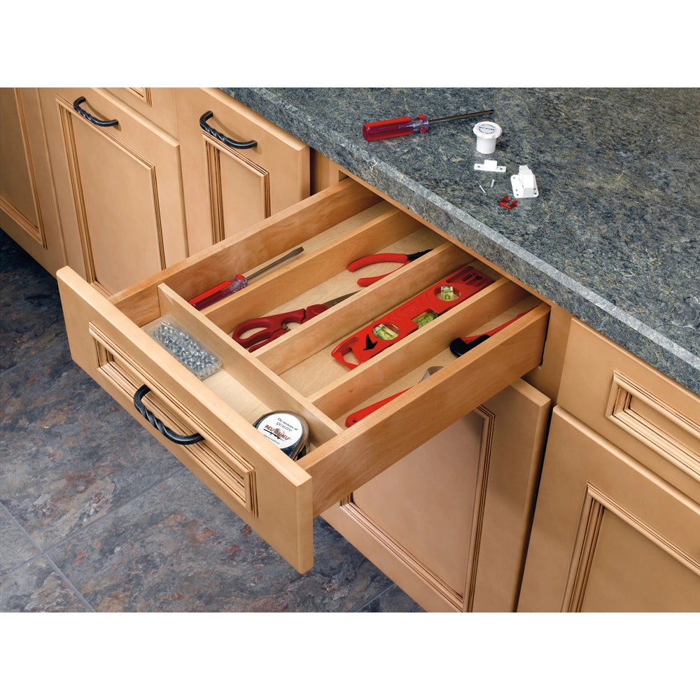 Wood Utility Tray Insert - 15 in. Walnut