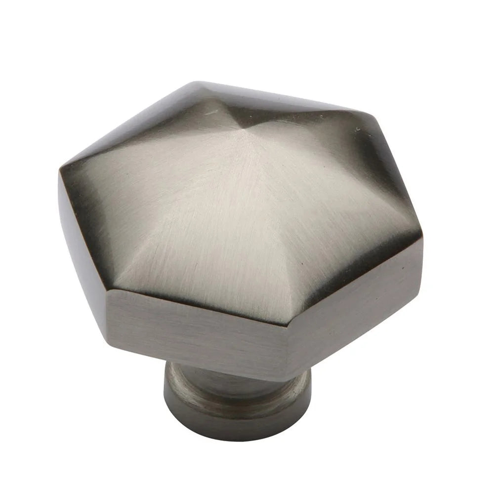 1-1/4''  Classix Hex Cabinet Knob, Satin Nickel