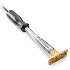 Two-Line Oval Branding Iron, Electric Handle
