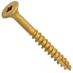 Centerline #8 x 1-1/4'' Flat Head Star Drive Fluted-Tip Wood Screws, Exterior Bronze Ceramic, 100-Pack