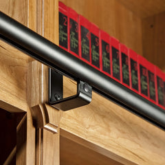 Rockler Ladder Hardware Track 6', Black Finish