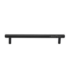 7-1/4''  Basel Knurled Cabinet Pull, Flat Black