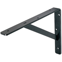 Black HD Steel Shelf Bracket, 11-1/2" Deep x 8-1/8" High