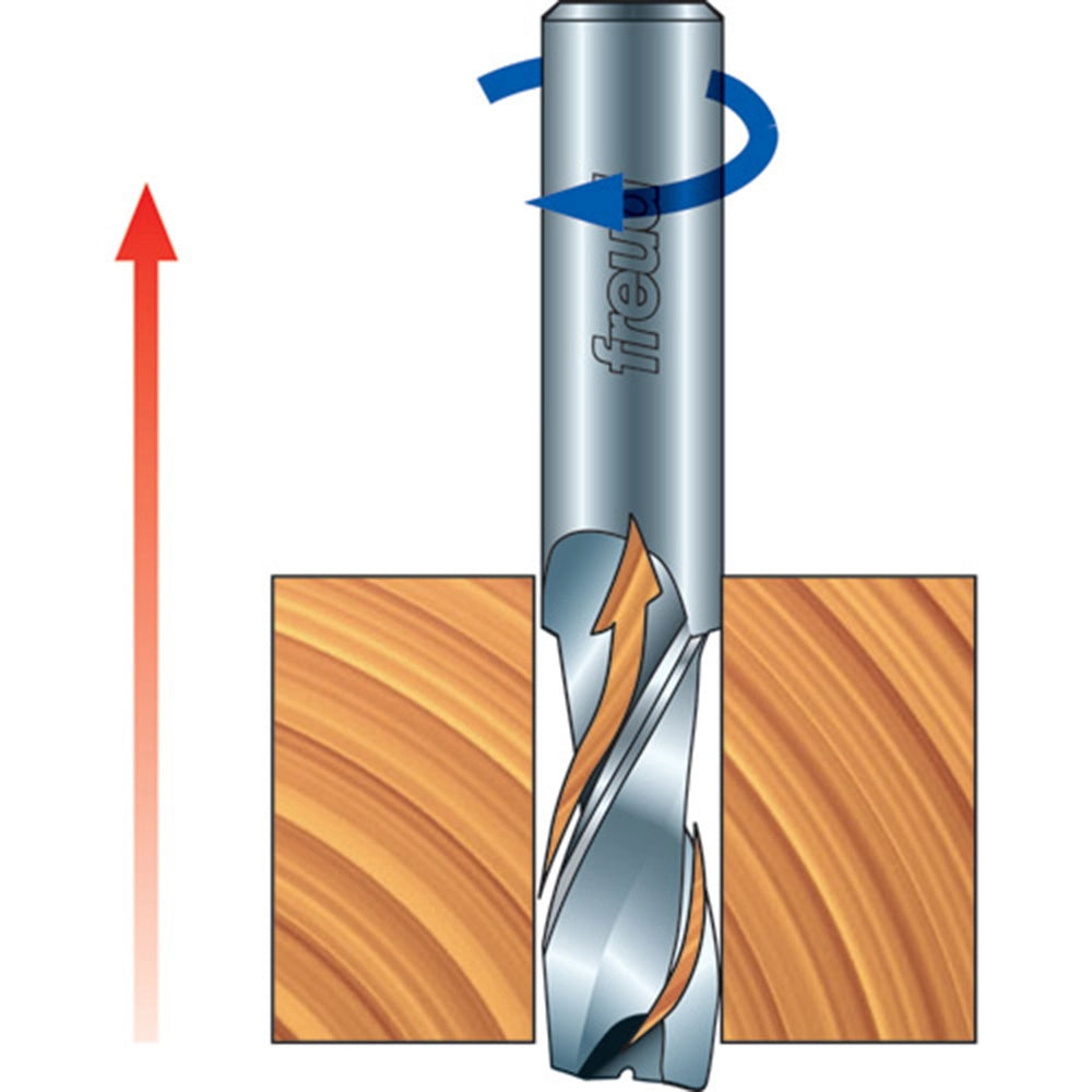 1/8" D x 1/2" H x 1/4" Shank Freud #75-100 Up-Spiral Bit