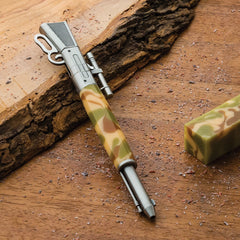 Lever-Action Rifle Pen Hardware Kit, Pewter