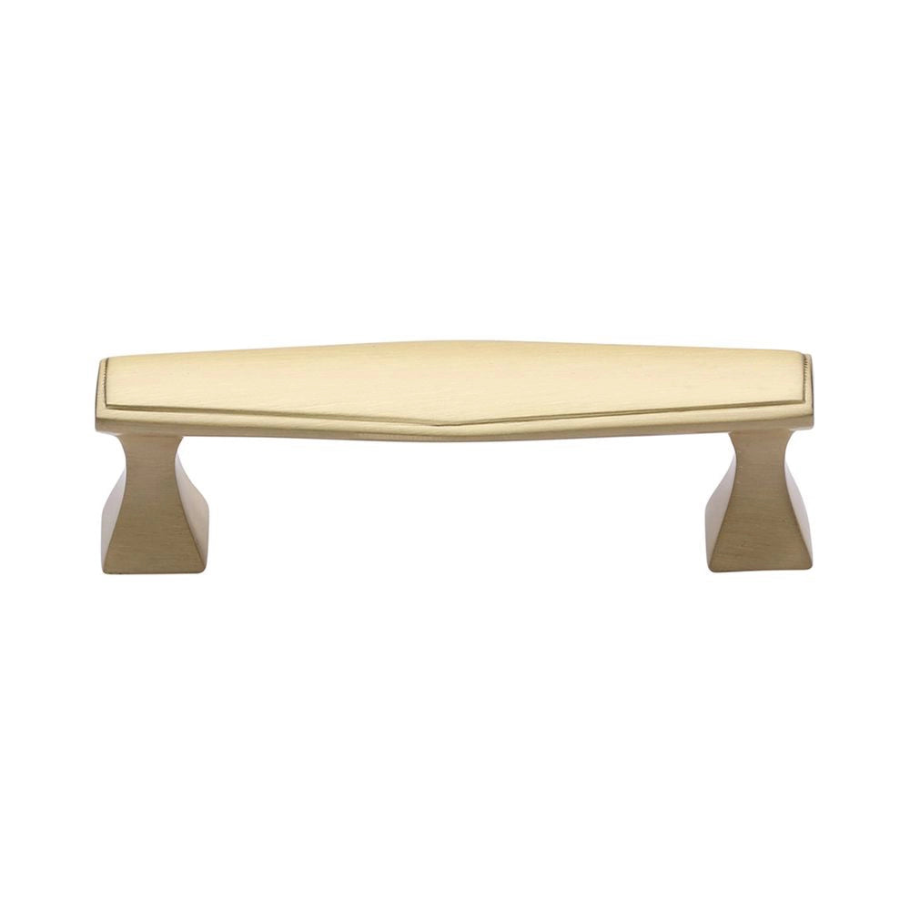 8-5/8''  Deco Cabinet Pull, Satin Brass