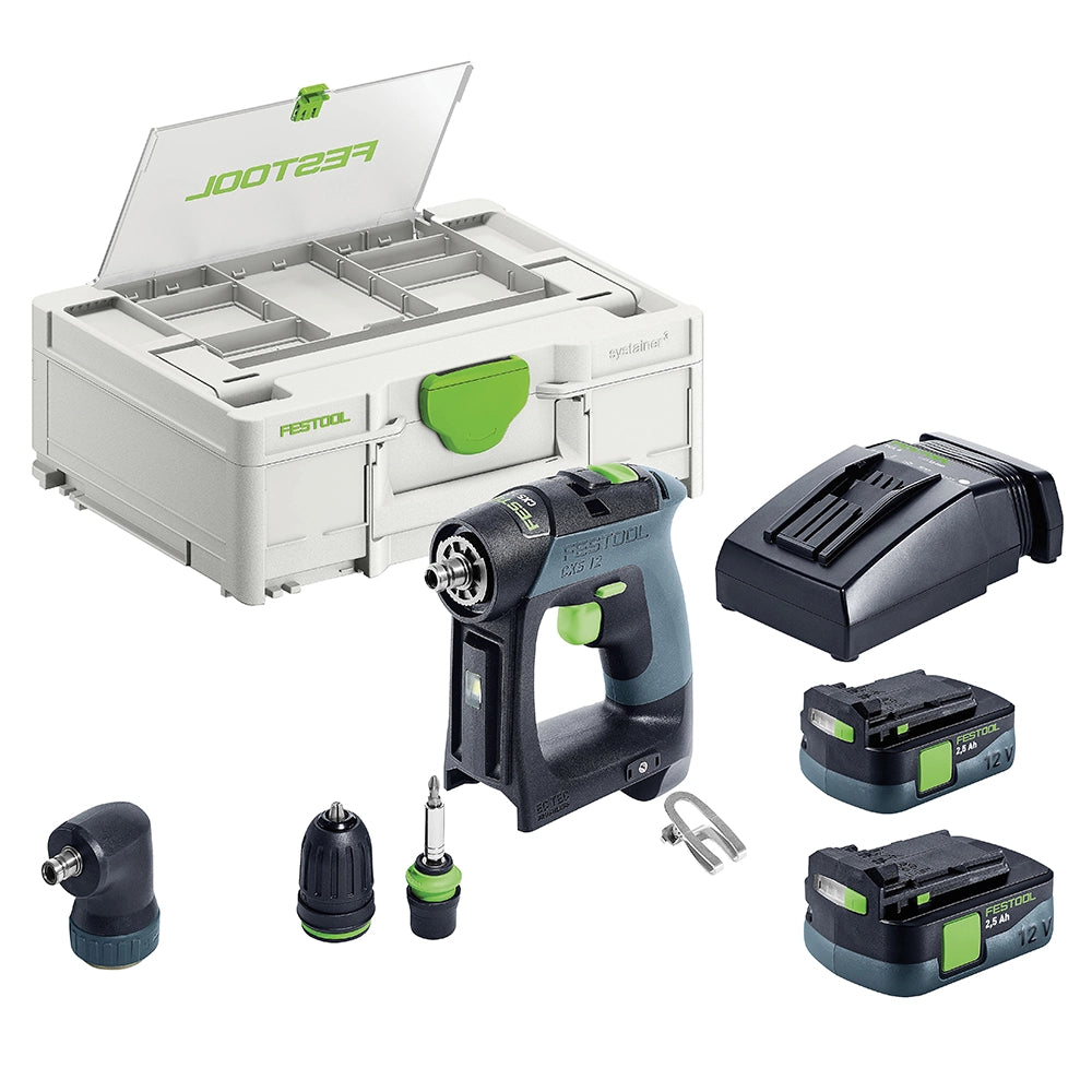 Festool Cordless Drill CXS 12 2.5-Set (576869)