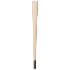 29'' Tapered Turned Leg, Hard Maple, 4''H Chrome Foot