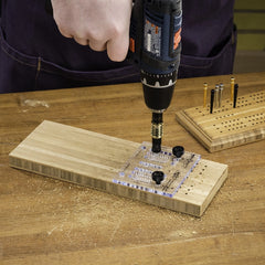 Small Cribbage Board Templates, 3-Player, Straight Track