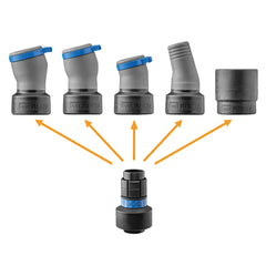 FlexiPort Click-Connect Adapter for Shop Vacuum Hoses