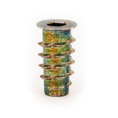 Threaded Insert for Soft Wood - Flanged - 10-32 x 13mm