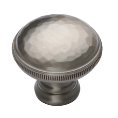 1-1/4''  Hammered Cabinet Knob, Dark  Oil-Rubbed