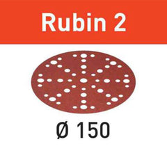 40-Grit 6'' Festool Rubin 2 D150 Abrasive Discs, 50-Pack (575186)