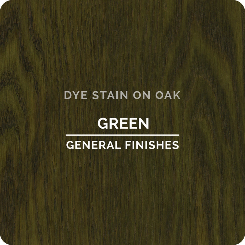 General Finishes Water Based Dye Stain, Green, Pint