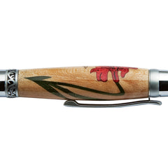 Woodturner's Red Hummingbird Laser-Cut Inlay Pen Kit Blank