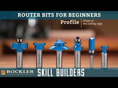 Rockler Undersized Plywood Router Bit Set - 1/4" Shank
