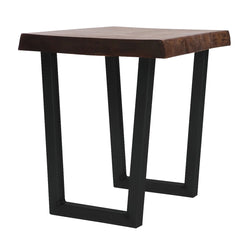 28''H V-Shaped Welded Steel Table Leg Set, Black
