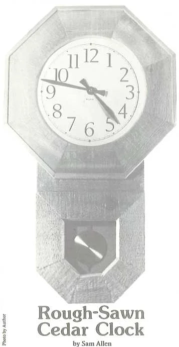 Rough-Sawn Cedar Clock Downloadable Plan