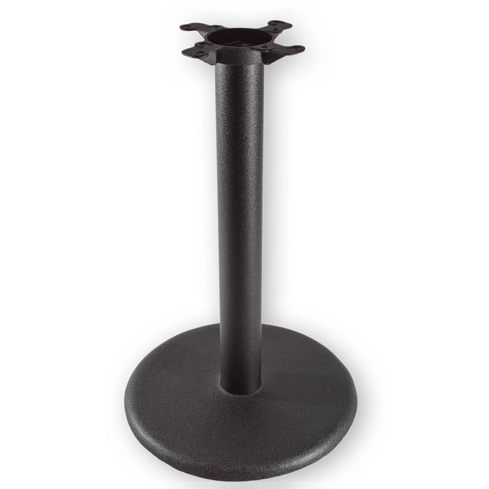 Round Flat Style 18'' Dia. Cast Iron Table Base, Table Height