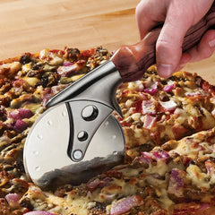 Rockler Stainless Steel Pizza Cutter Turning Kit, Pewter Finish