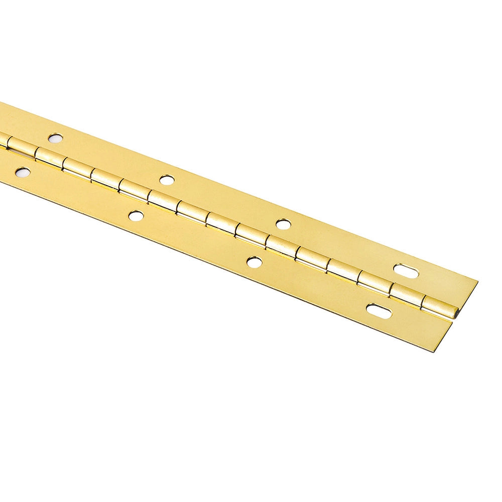 Piano Hinge - 1-1/2" x 36" (brass-plated)