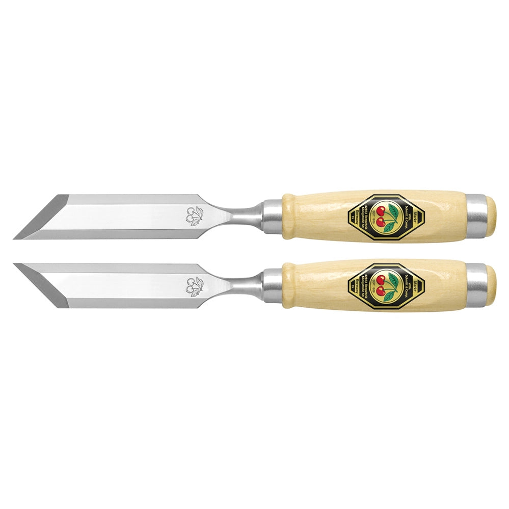 Two Cherries - Skew Bevel Wood Chisels 20MM (Pair)