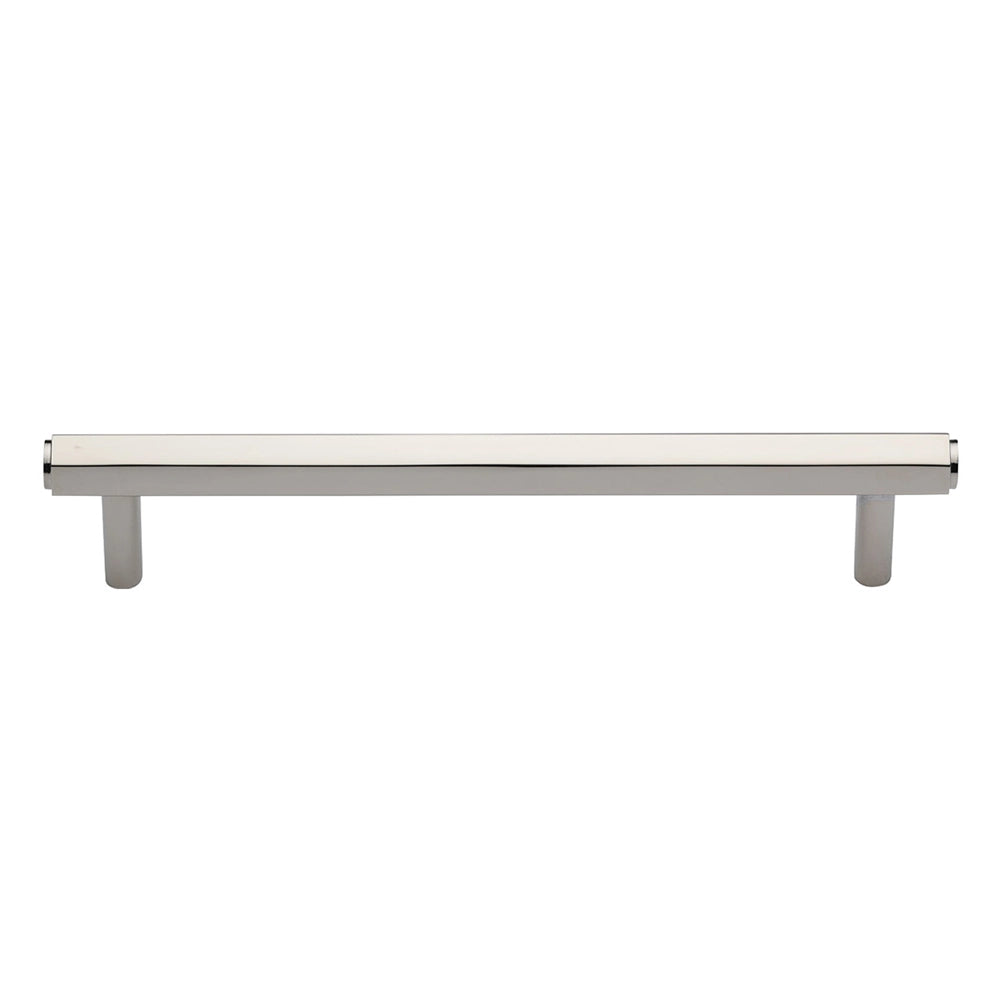 7-1/4''  Hex Modern Cabinet Pull, Polished Nickel