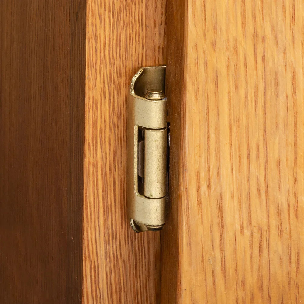 1/2'' Overlay Double Demountable Cabinet Hinges, Burnished Brass