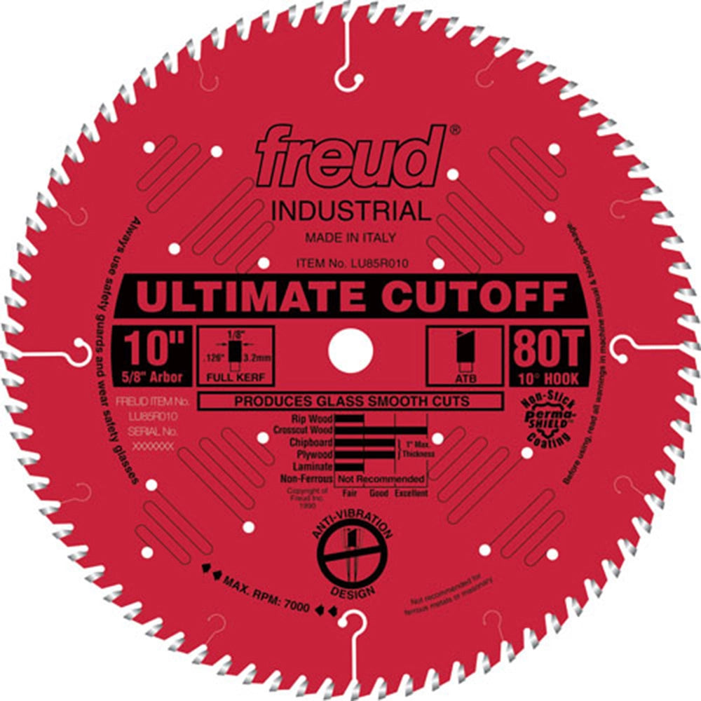 9" x 72T Freud Industrial Ultimate Cut-Off Blade (LU85R009)