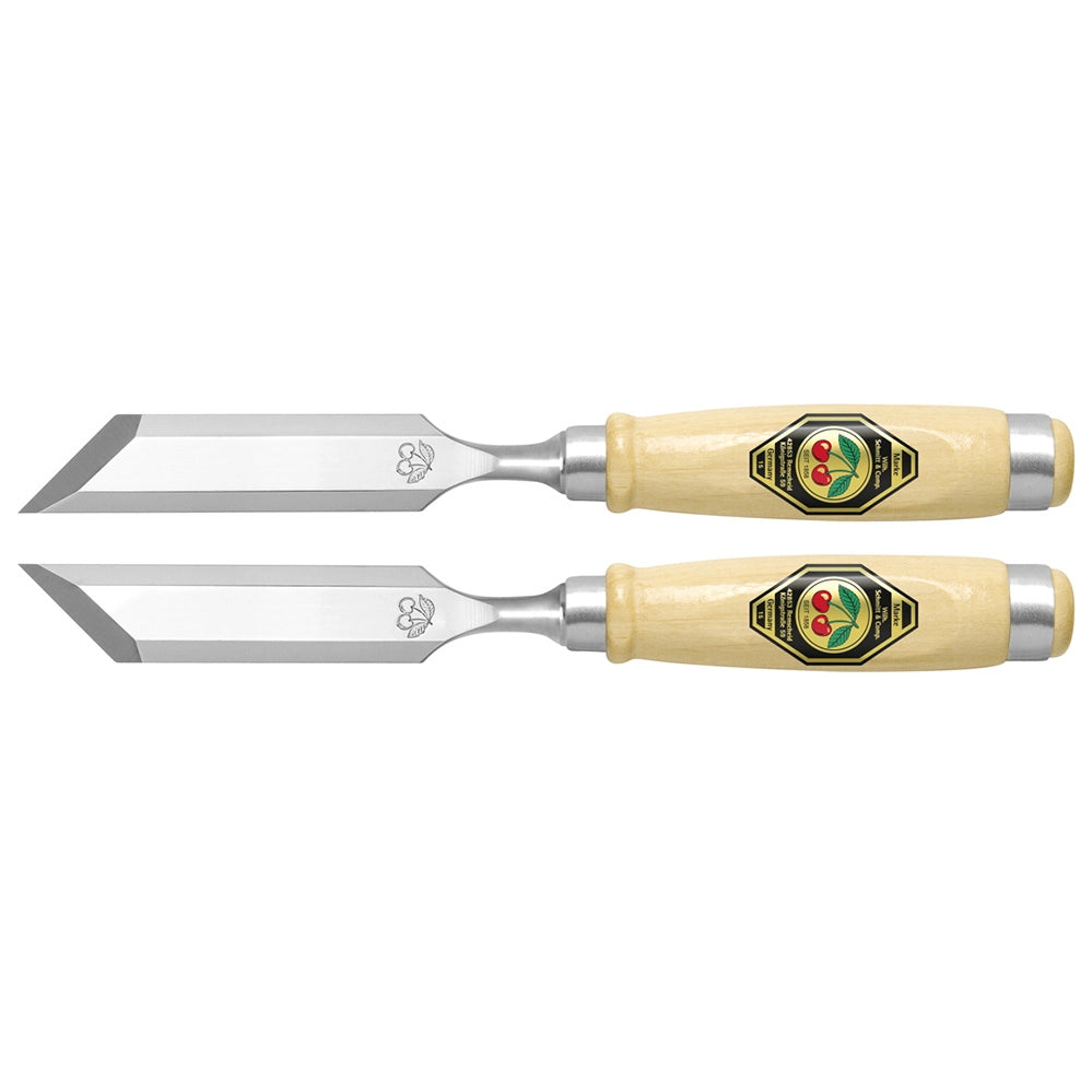 Two Cherries - Skew Bevel Wood Chisels 20MM (Pair)