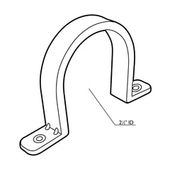 Rockler 2-1/2'' Plastic Dust Collection Hose Wall Hangers - 10 Pack
