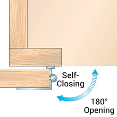 Variable Overlay Self-Closing Face-Mount Cabinet Hinges (3429), Antique Brass