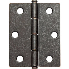 Flat Tipped Butt Hinge w/Removable Pin, 2-1/2" L x 2" W, Oil Rubbed Bronze
