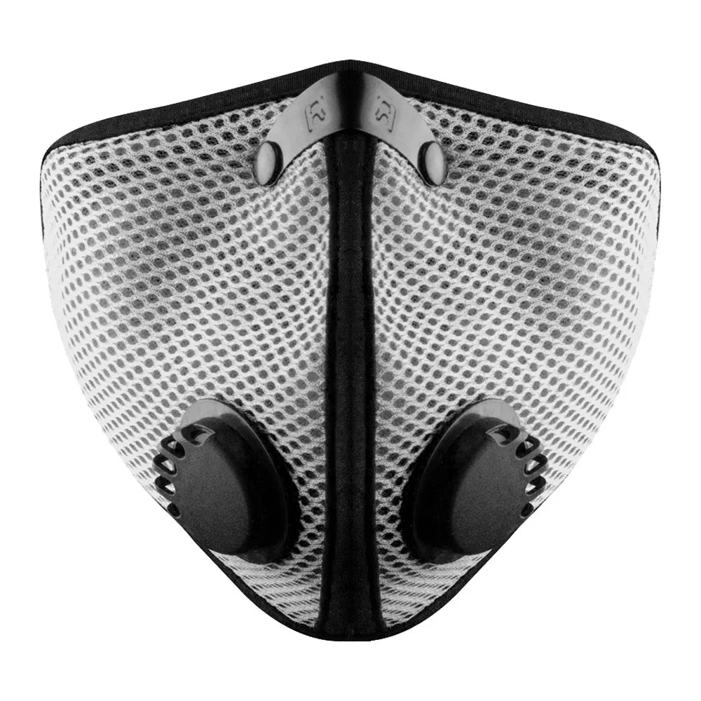 Large M2.5 Dual-Strap Mesh Face Mask, Titanium