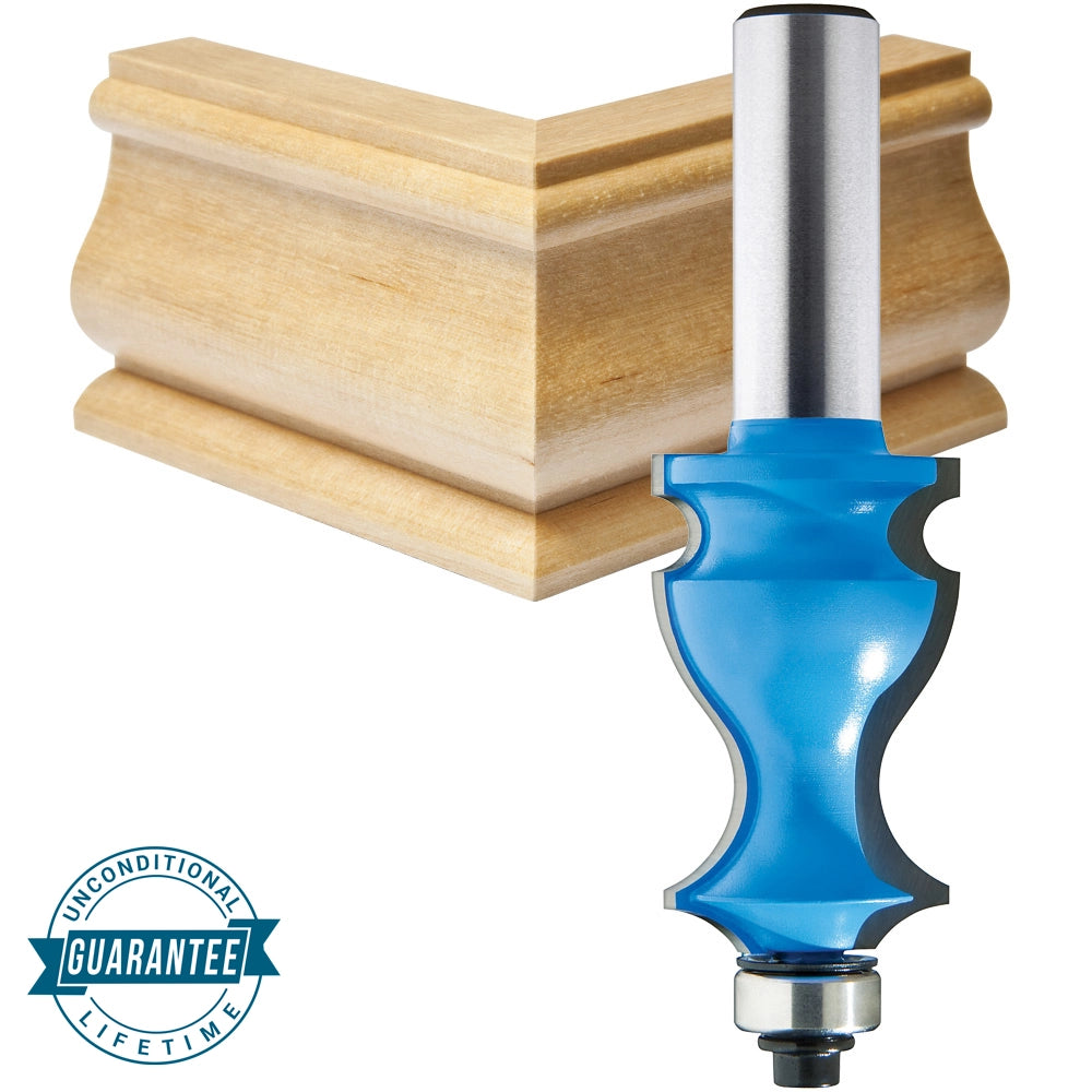 Rockler High Molding Router Bit - 1-1/6" Dia x 1-5/8" H x 1/2" Shank