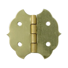 Brass-Plated Decorative Butterfly Small-Box Fastener Hinge 1 1/8"L x 1 1/4"W