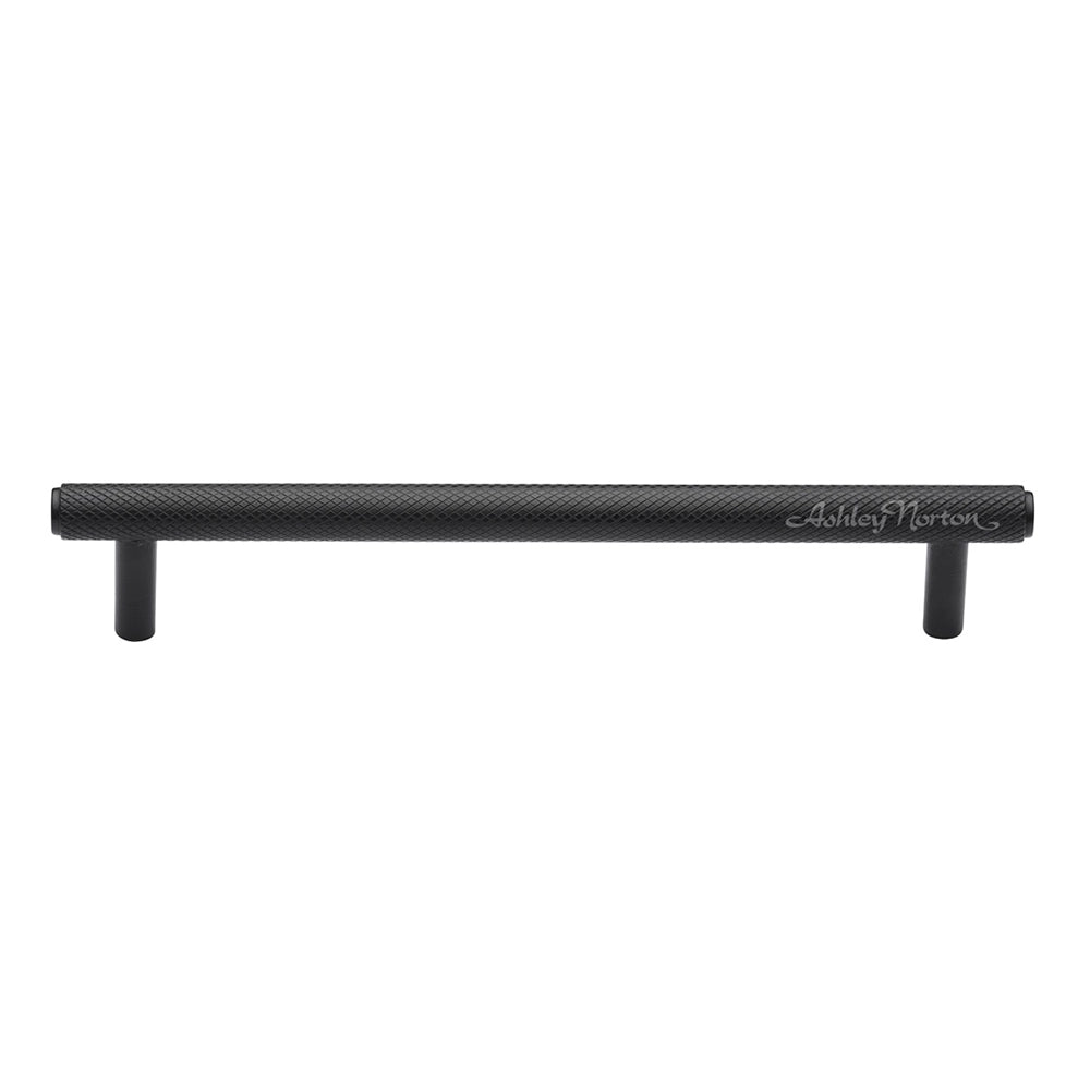 9-1/4''  Basel Knurled Cabinet Pull, Dark  Oil-Rubbed