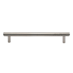 9-1/4''  Basel Knurled Cabinet Pull, Polished Nickel