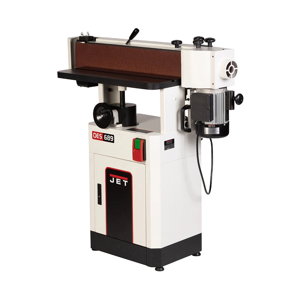 Jet Black Oscillating Belt Edge Sander OES-689-BLK, 6'' x 89'' Belt, 1.75HP, 1PH, 115/230V