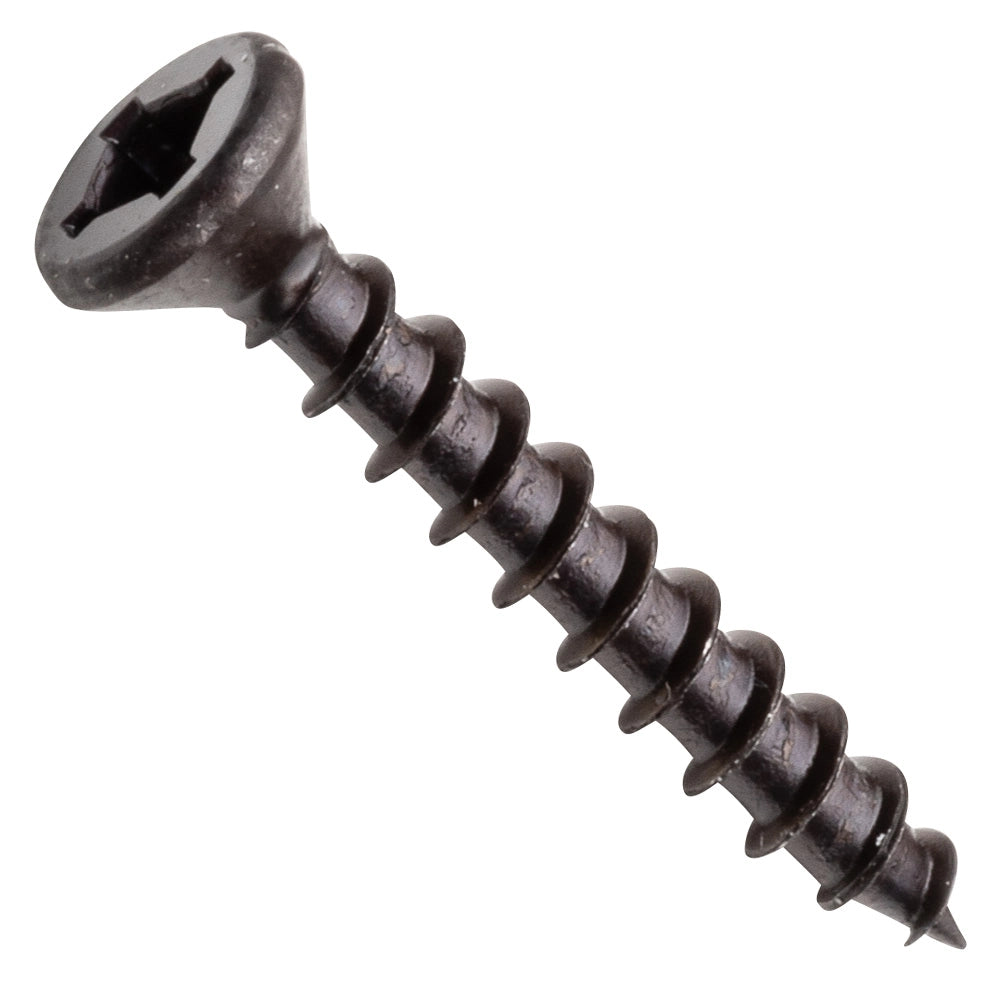 Centerline #6 x 3/4'' Flat Head Square X Wood Screws, Lube Finished, 100-Pack
