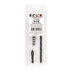 E-Z Knife Threaded Insert Kit for Hard Wood, Stainless, 6-32, 10 Pack
