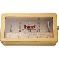 Freud® 90-150 5-Pc. Up Cut Spiral Router Bit Set