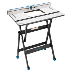 Rockler Phenolic Router Table with Fence and Rock-Steady Folding Stand