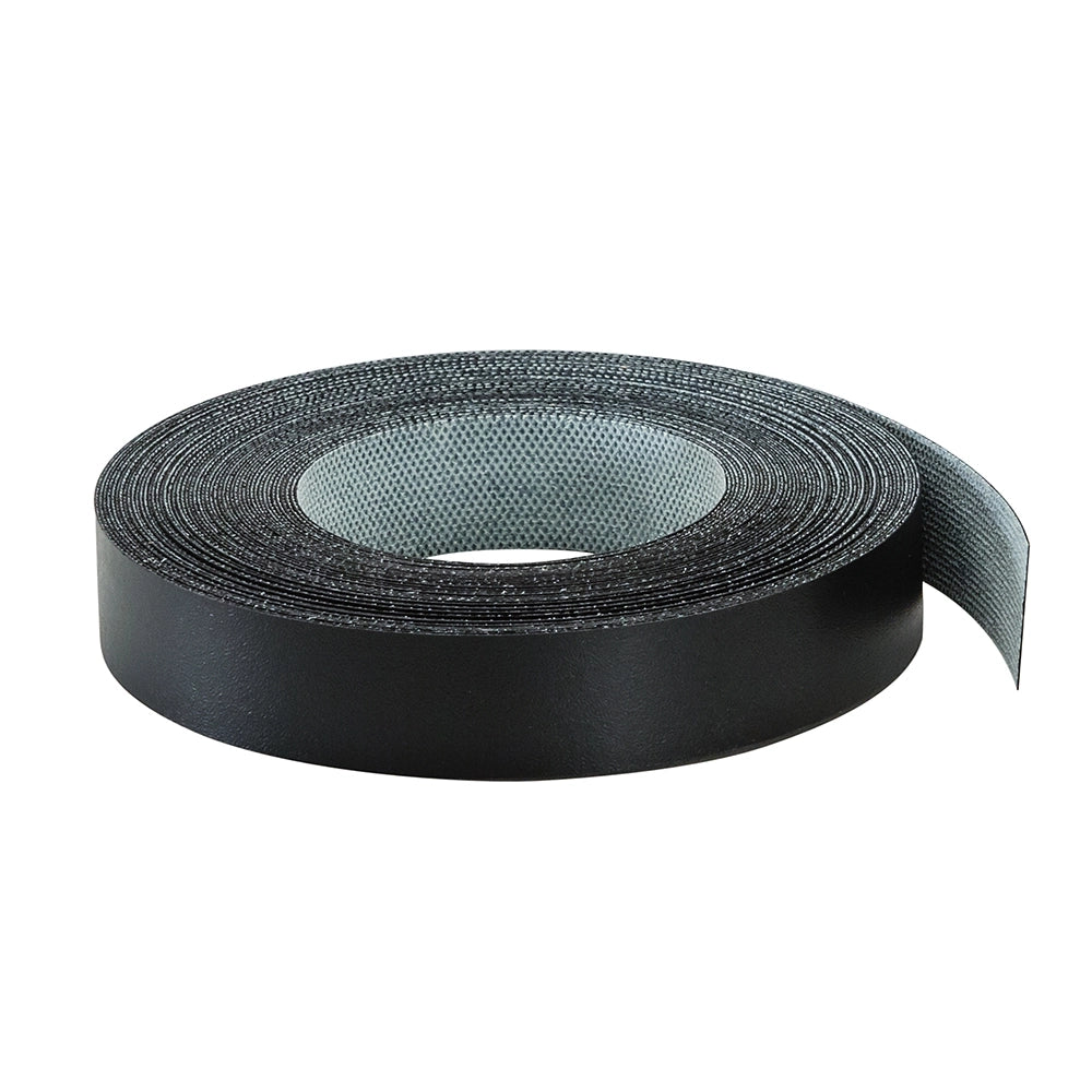 Pre-Glued Black Melamine Edge Banding, 13/16'' x 50'