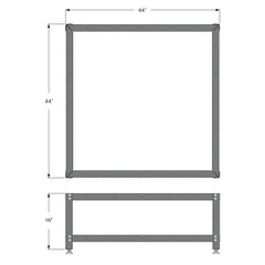 Rockler Rock-Steady Low-Height Assembly Table Kit, 44''W x 44''W x 16''H