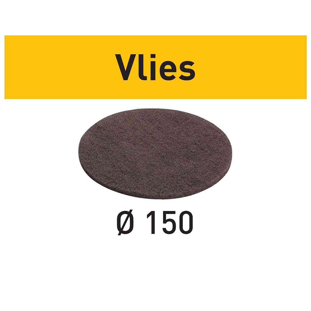 Medium (100) 6'' Festool Vlies D150 StickFix Abrasive Pads, 10-Pack (201126)