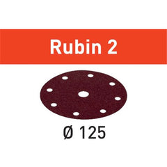 60-Grit 5'' Festool Rubin 2 D125 Abrasive Discs, 10-Pack (499102)